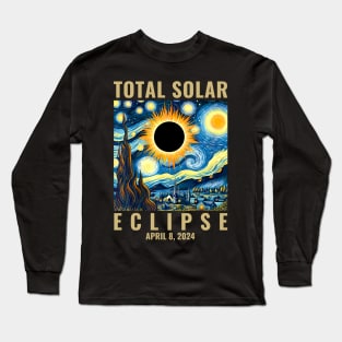 Total Solar Eclipse 2024 Long Sleeve T-Shirt